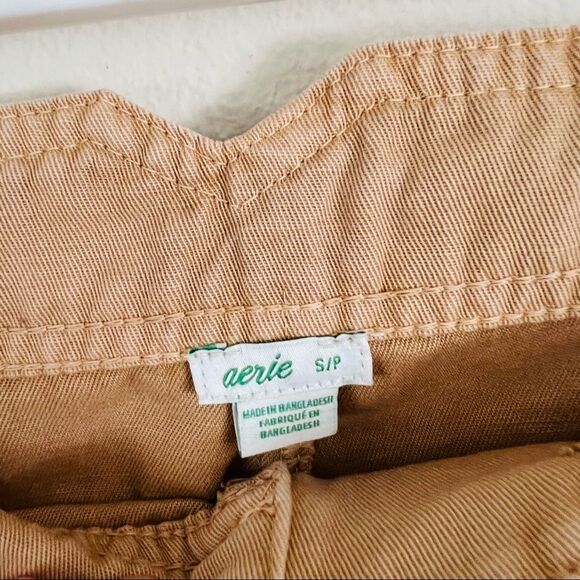 AERIE WOMEN'S Tan Baggy Pants Size Small - Picture 7 of 7